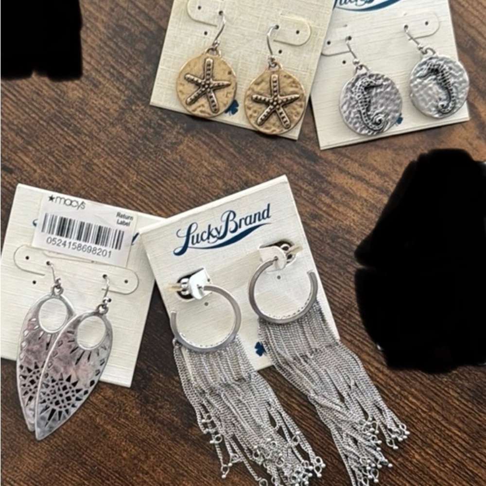 Lucky Brand (4) Earrings Lot